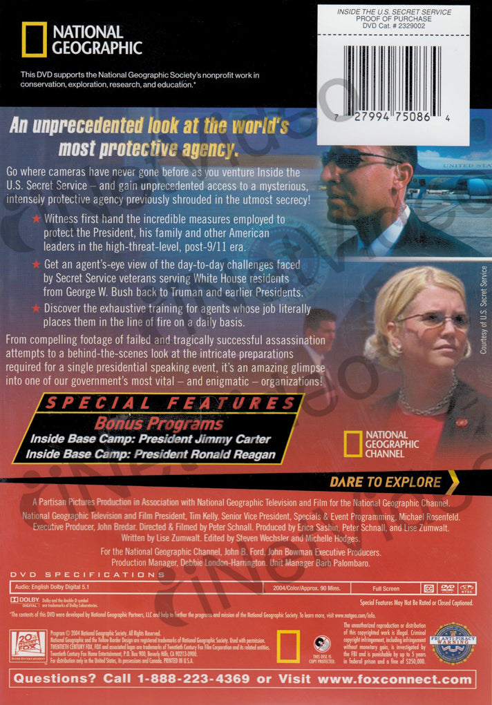 Inside the U.S. Secret Service (National Geographic) on DVD Movie