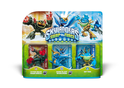 Skylanders SWAP Force Triple Character Pack - Hyper Beam Prism Break, Horn Blast Whirlwind, Rip Tide (TOYS) TOYS Game 